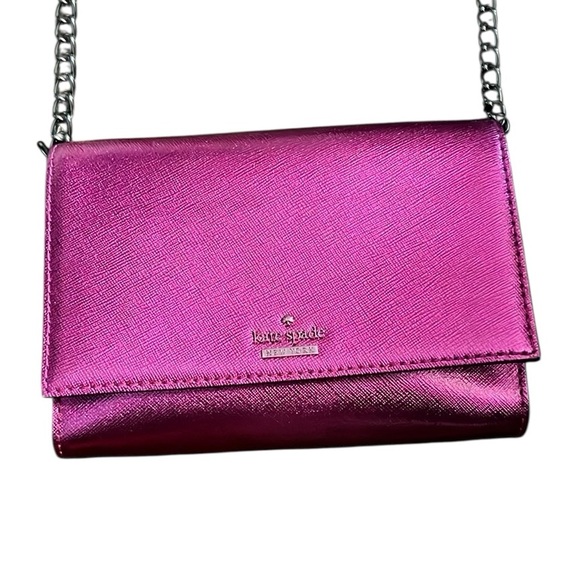 kate spade Handbags - Kate Spade Cameron Street Metallic Cami Vibrant Bajarose Color Crossbody Bag
